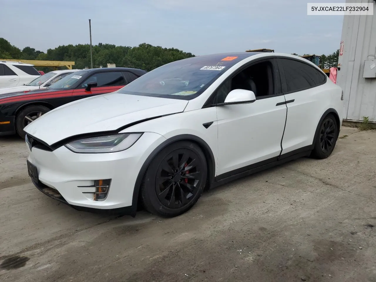 2020 Tesla Model X VIN: 5YJXCAE22LF232904 Lot: 68767364