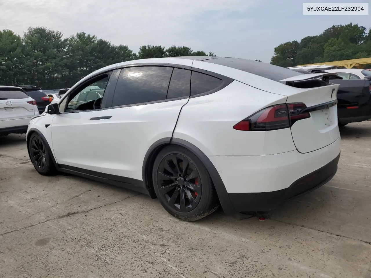 2020 Tesla Model X VIN: 5YJXCAE22LF232904 Lot: 68767364