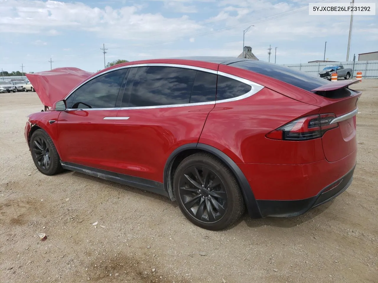 2020 Tesla Model X VIN: 5YJXCBE26LF231292 Lot: 70576244