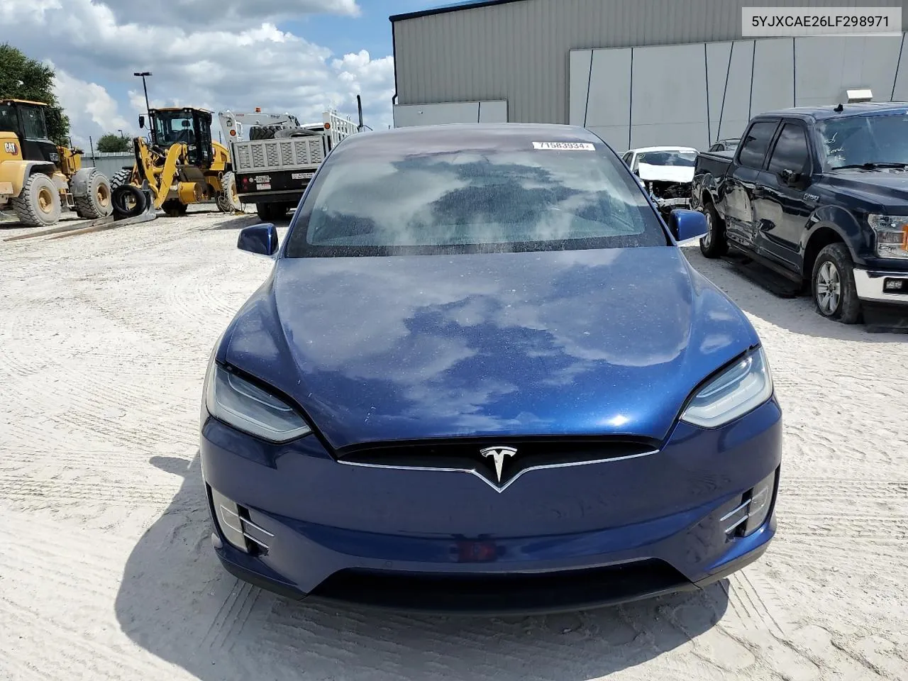 2020 Tesla Model X VIN: 5YJXCAE26LF298971 Lot: 71583934