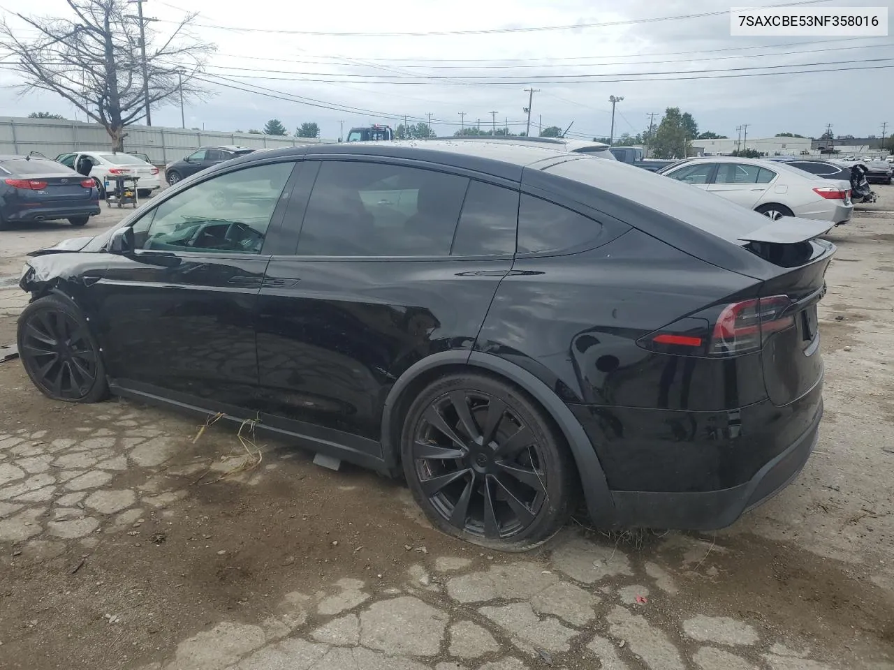 2022 Tesla Model X VIN: 7SAXCBE53NF358016 Lot: 69487044