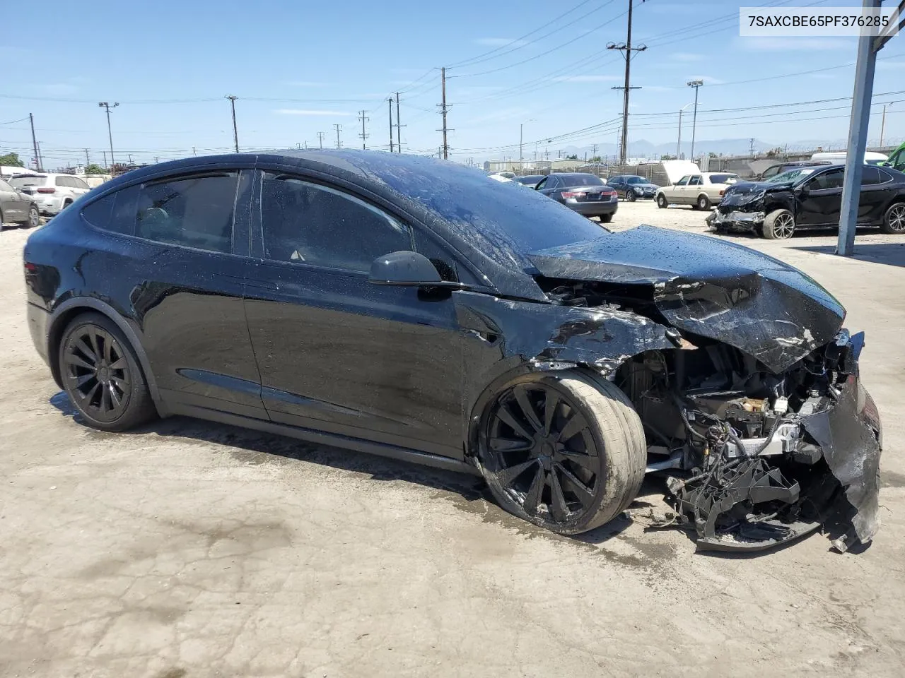 2023 Tesla Model X VIN: 7SAXCBE65PF376285 Lot: 66132544