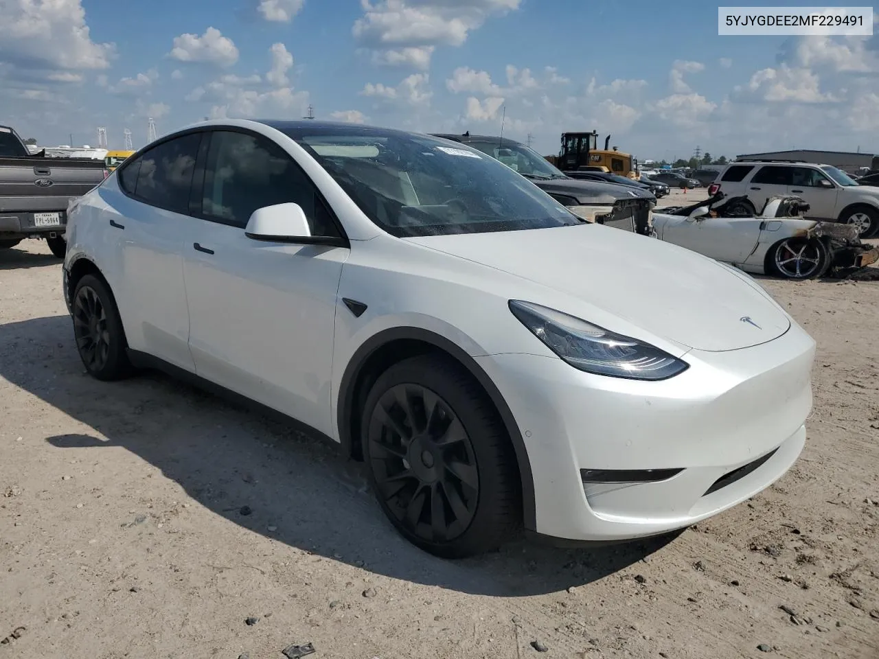 2021 Tesla Model Y VIN: 5YJYGDEE2MF229491 Lot: 71192784