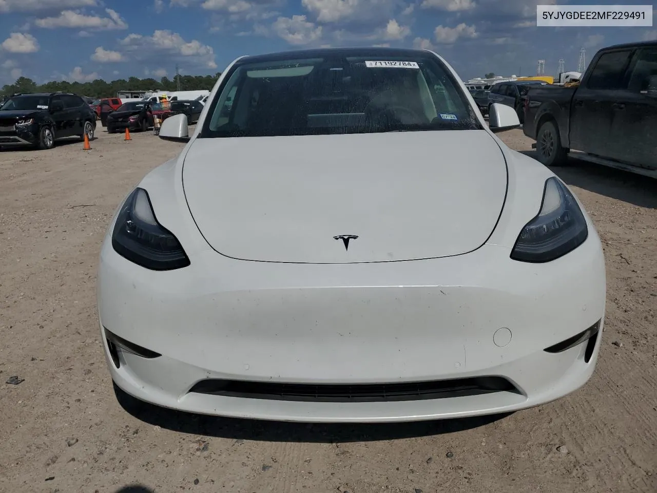 2021 Tesla Model Y VIN: 5YJYGDEE2MF229491 Lot: 71192784