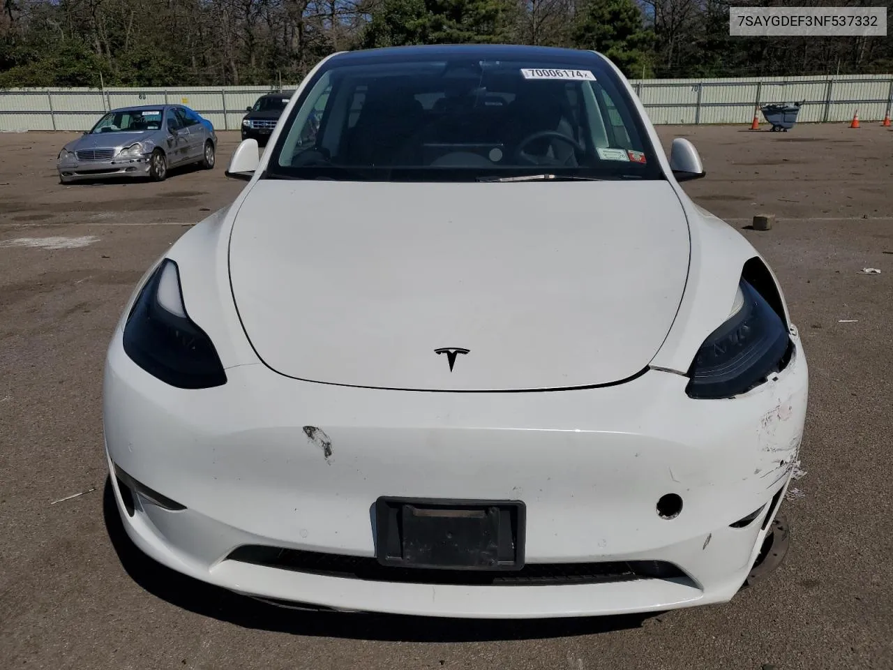 7SAYGDEF3NF537332 2022 Tesla Model Y