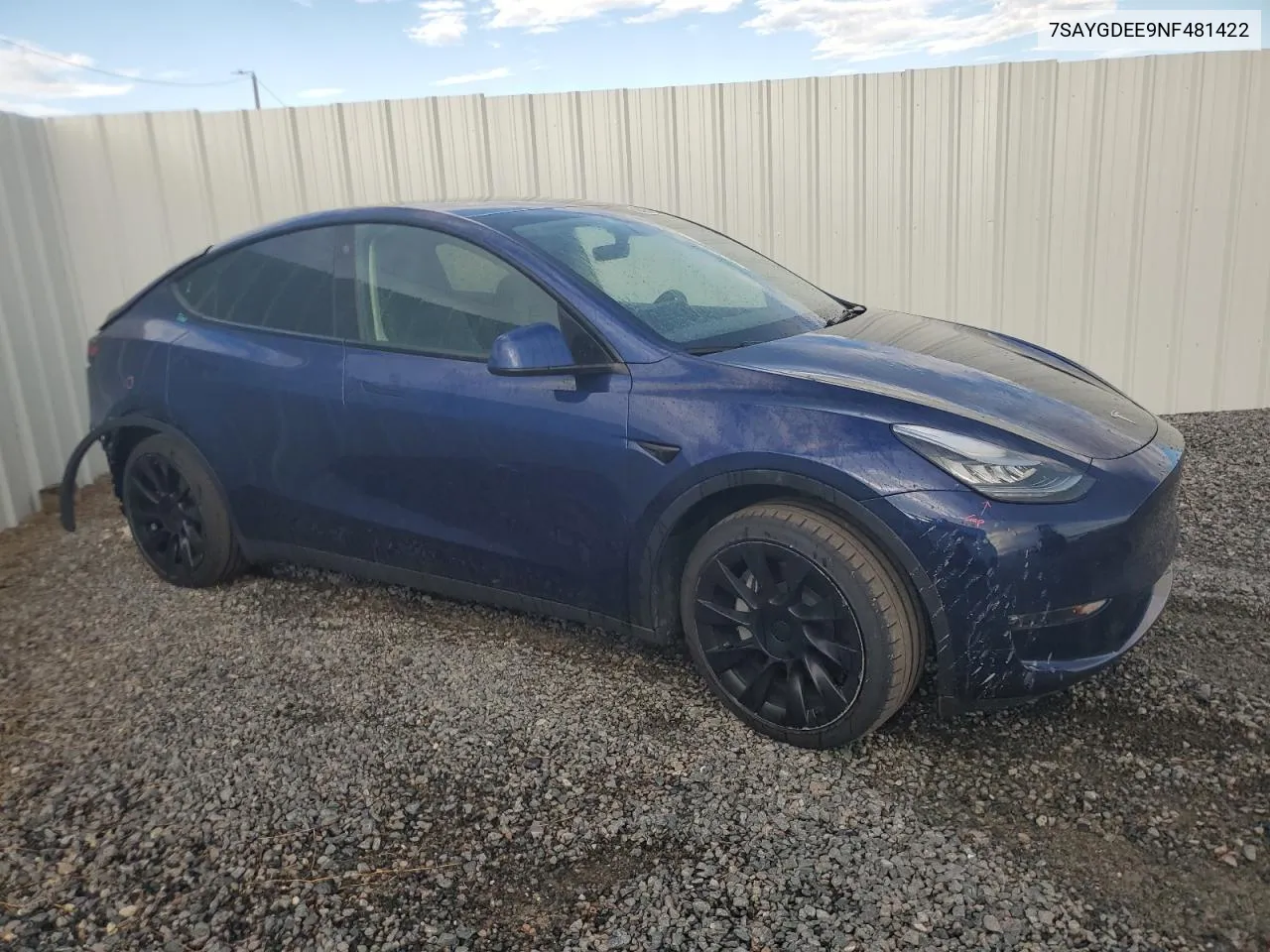 7SAYGDEE9NF481422 2022 Tesla Model Y