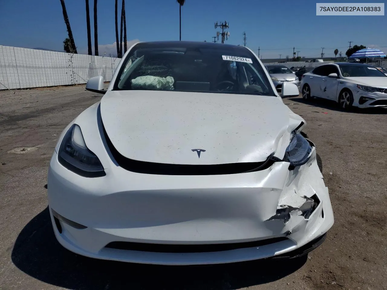 2023 Tesla Model Y VIN: 7SAYGDEE2PA108383 Lot: 71082924