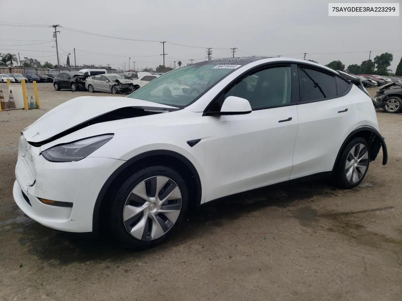 2024 Tesla Model Y VIN: 7SAYGDEE3RA223299 Lot: 58478444