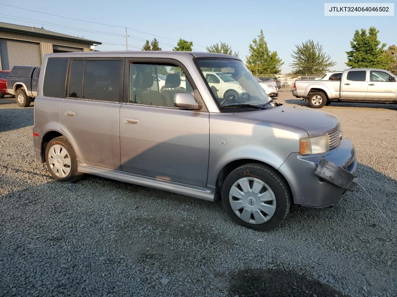 2006 Toyota Scion Xb VIN: JTLKT324064046502 Lot: 61888414