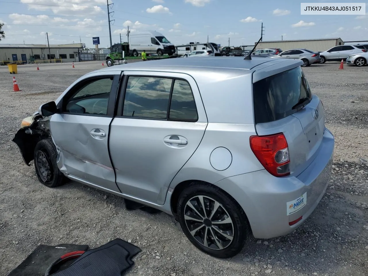 2010 Toyota Scion Xd VIN: JTKKU4B43AJ051517 Lot: 67215874