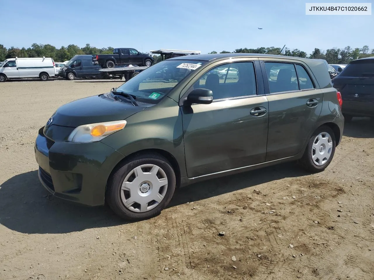 2012 Toyota Scion Xd VIN: JTKKU4B47C1020662 Lot: 71252244