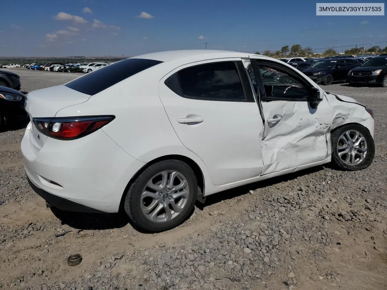 2016 Toyota Scion Ia VIN: 3MYDLBZV3GY137535 Lot: 69822964