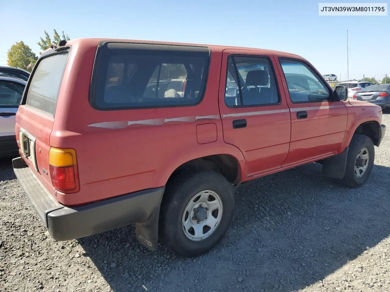 1991 Toyota 4Runner Vn39 Sr5 VIN: JT3VN39W3M8011795 Lot: 69251434