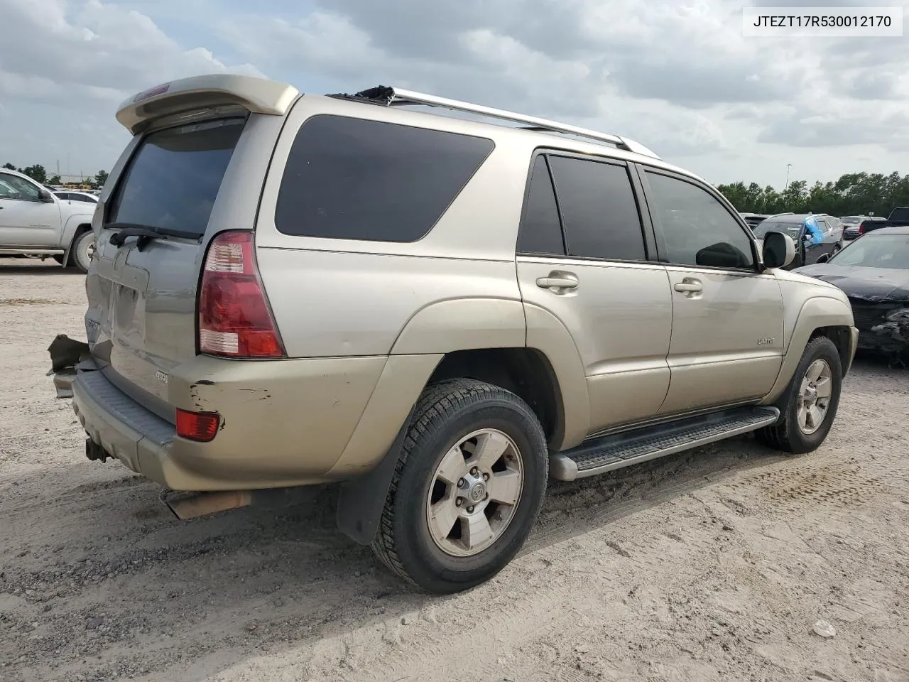 2003 Toyota 4Runner Limited VIN: JTEZT17R530012170 Lot: 61891364