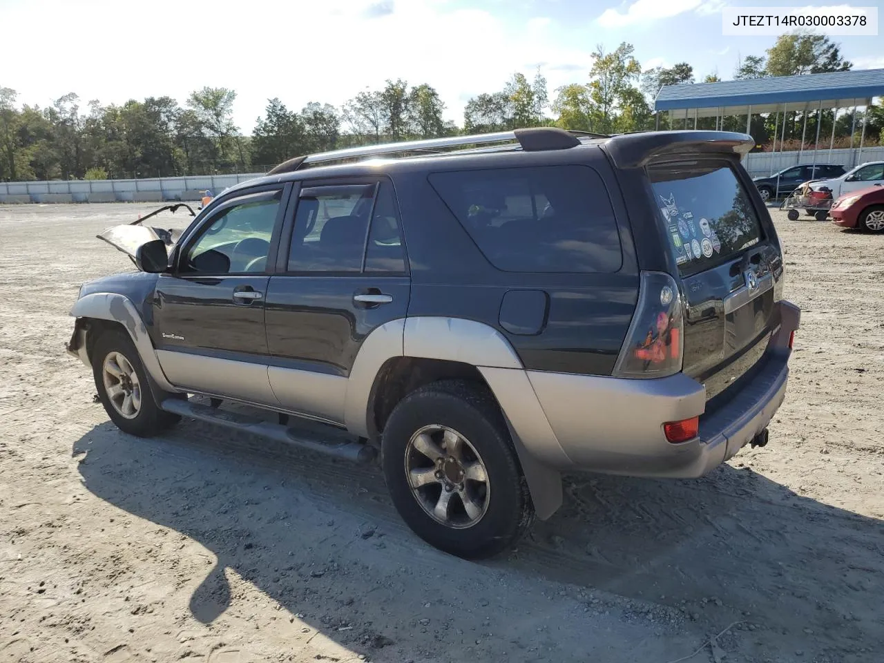 2003 Toyota 4Runner Sr5 VIN: JTEZT14R030003378 Lot: 70436754