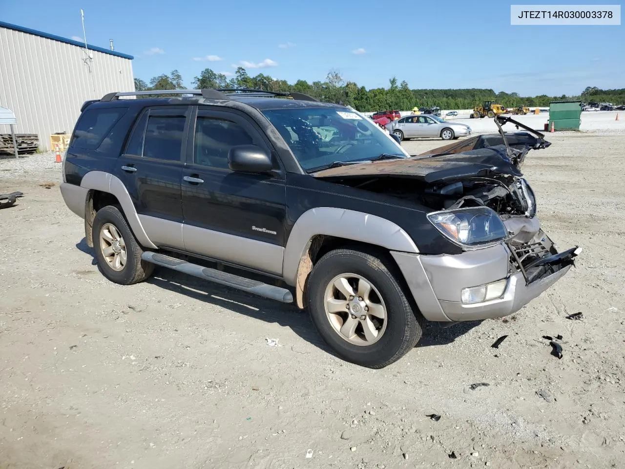 2003 Toyota 4Runner Sr5 VIN: JTEZT14R030003378 Lot: 70436754