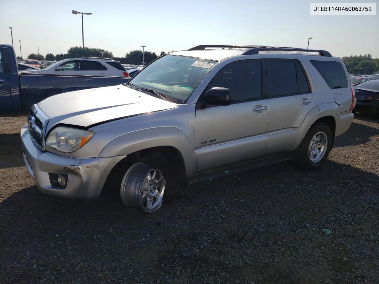 2006 Toyota 4Runner Sr5 VIN: JTEBT14R460063752 Lot: 71194354