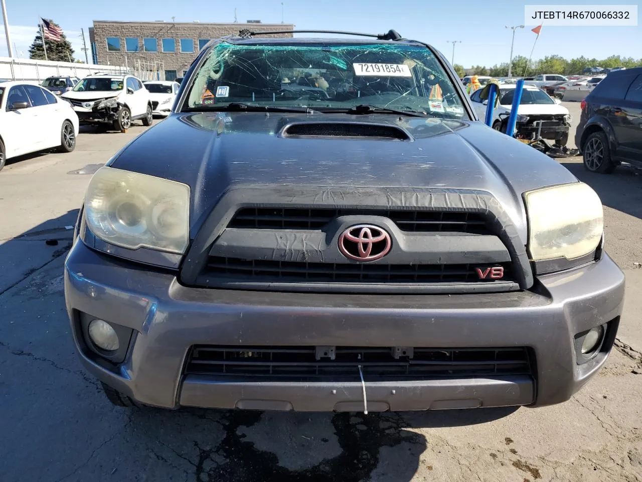 2007 Toyota 4Runner Sr5 VIN: JTEBT14R670066332 Lot: 72191854