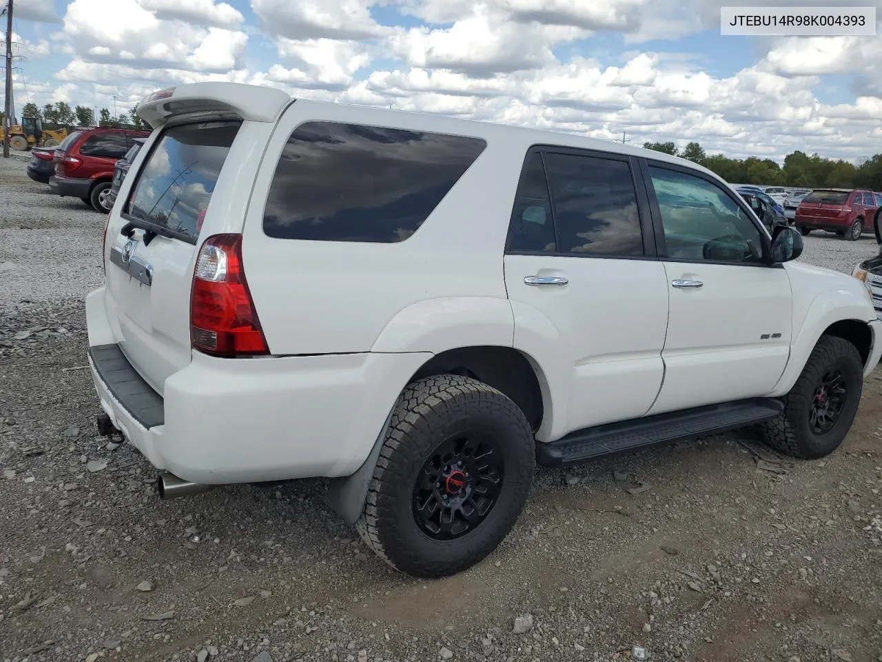 2008 Toyota 4Runner Sr5 VIN: JTEBU14R98K004393 Lot: 71776224