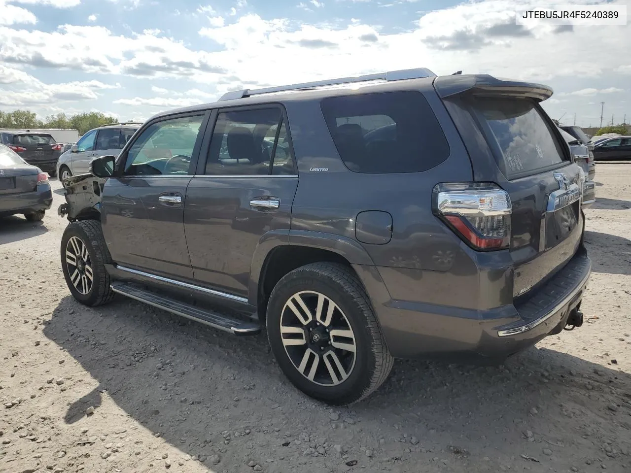 2015 Toyota 4Runner Sr5 VIN: JTEBU5JR4F5240389 Lot: 71986604