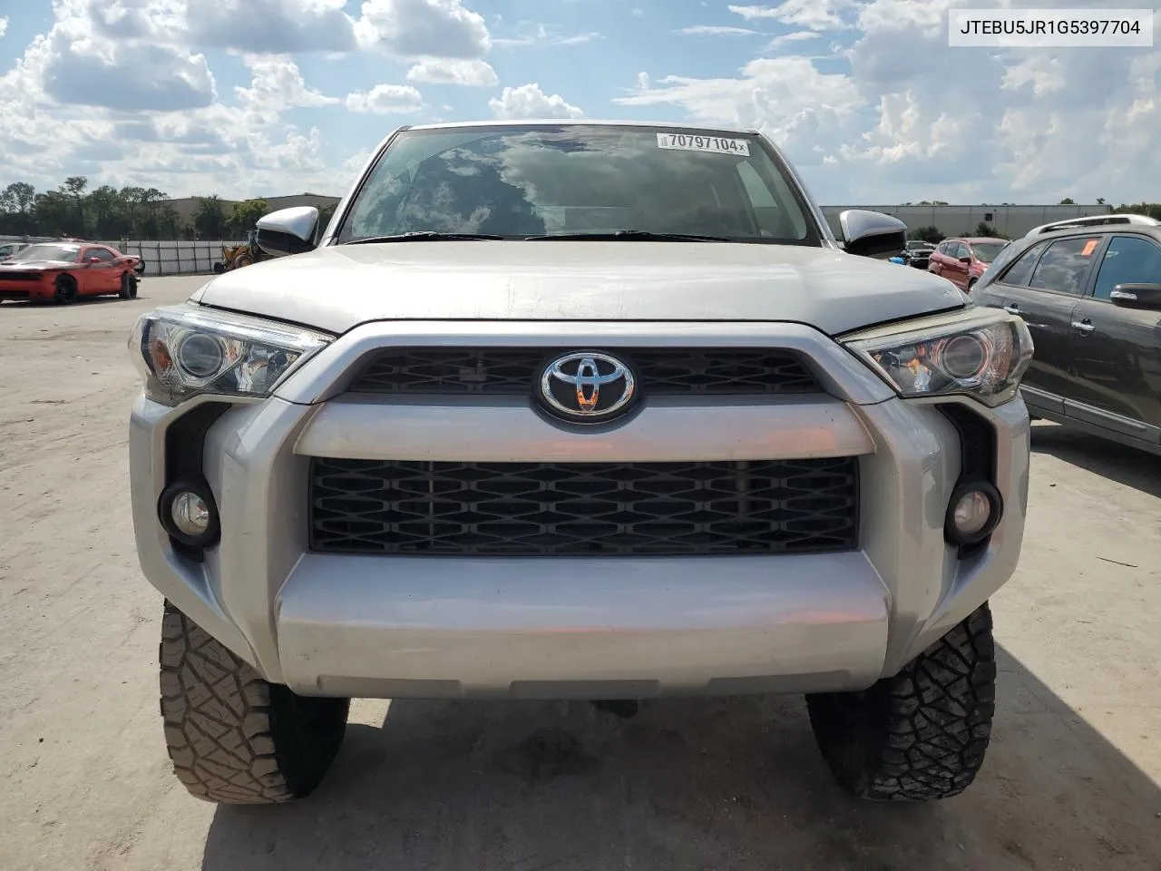 2016 Toyota 4Runner Sr5/Sr5 Premium VIN: JTEBU5JR1G5397704 Lot: 70797104