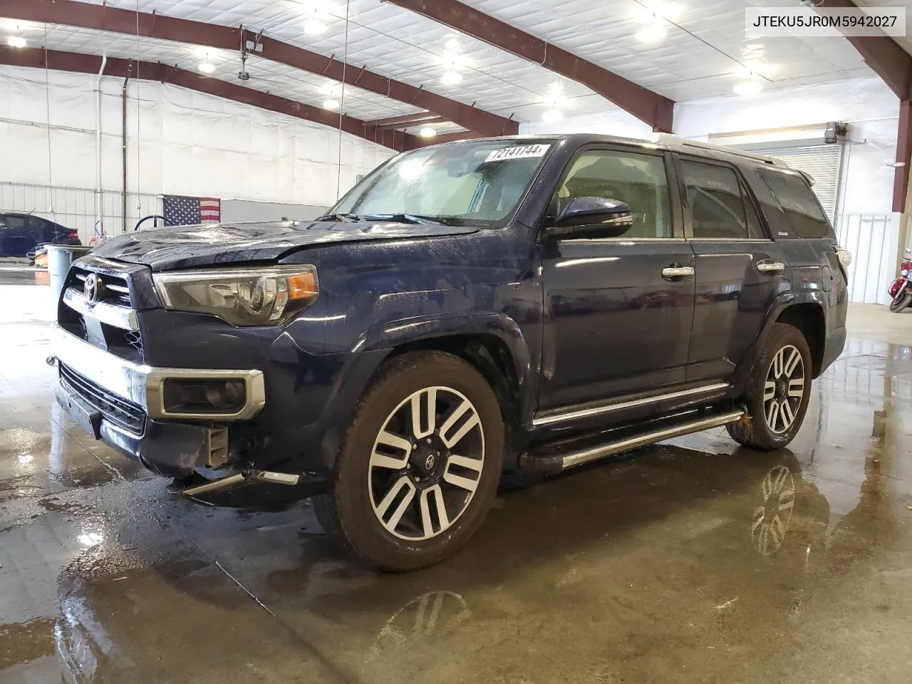 2021 Toyota 4Runner Trail VIN: JTEKU5JR0M5942027 Lot: 72141744