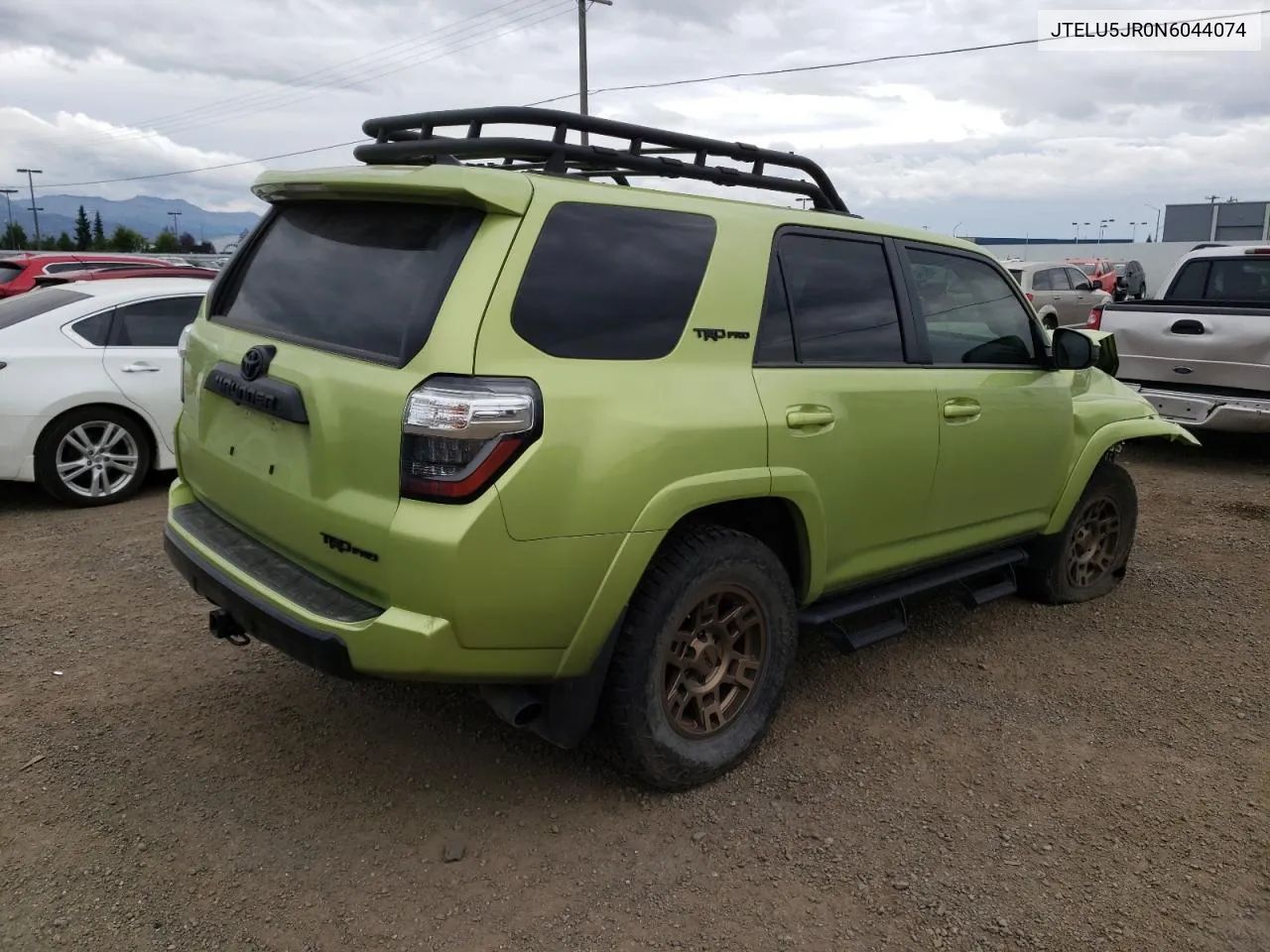 2022 Toyota 4Runner Sr5 Premium VIN: JTELU5JR0N6044074 Lot: 68863704