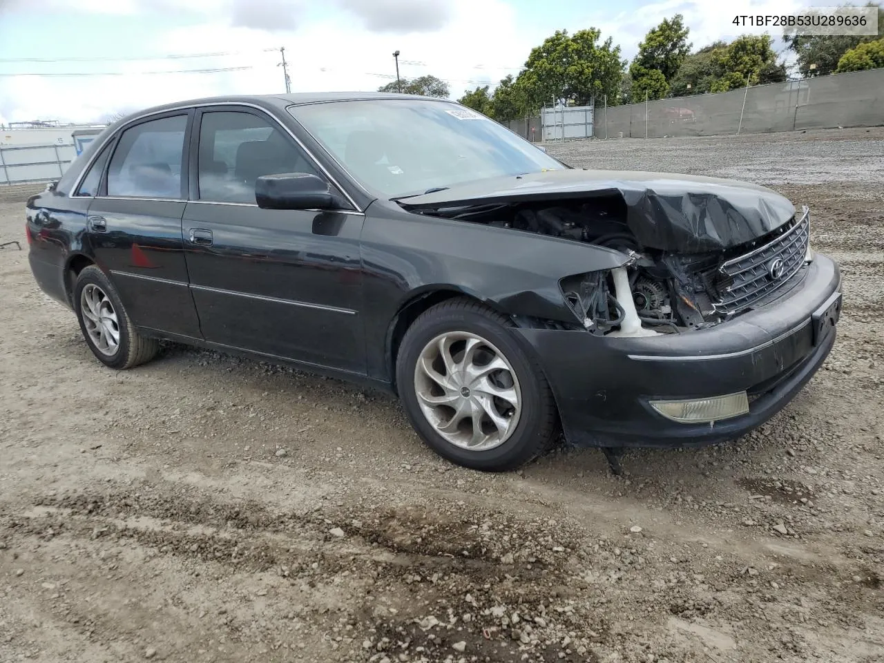 2003 Toyota Avalon Xl VIN: 4T1BF28B53U289636 Lot: 42607384