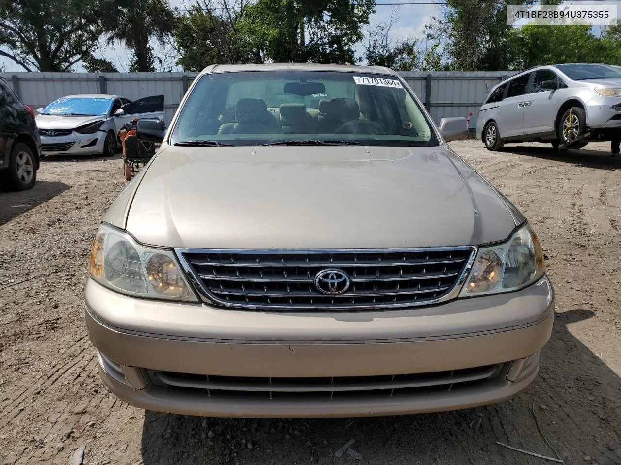 2004 Toyota Avalon Xl VIN: 4T1BF28B94U375355 Lot: 71701364