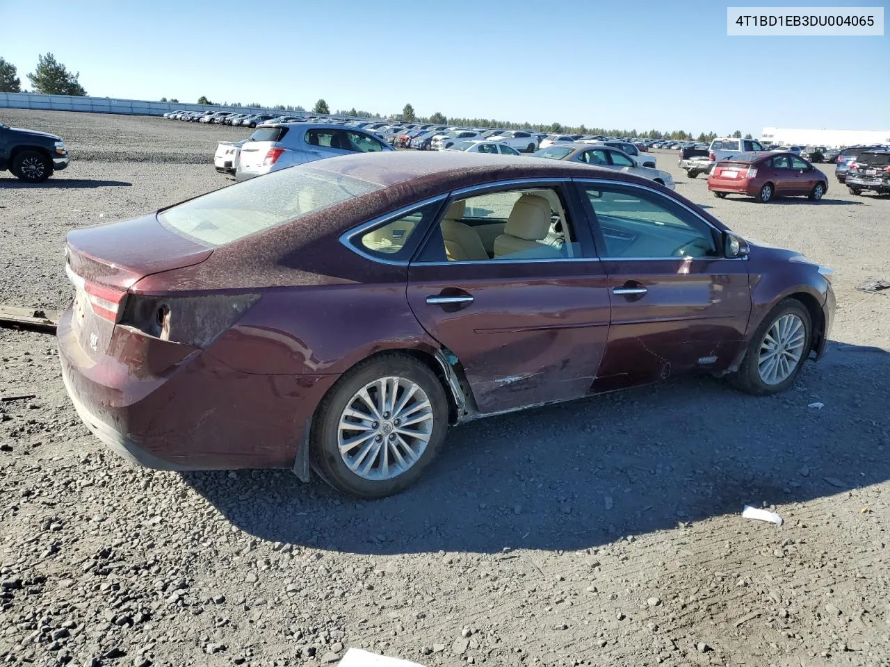 2013 Toyota Avalon Hybrid VIN: 4T1BD1EB3DU004065 Lot: 71824074