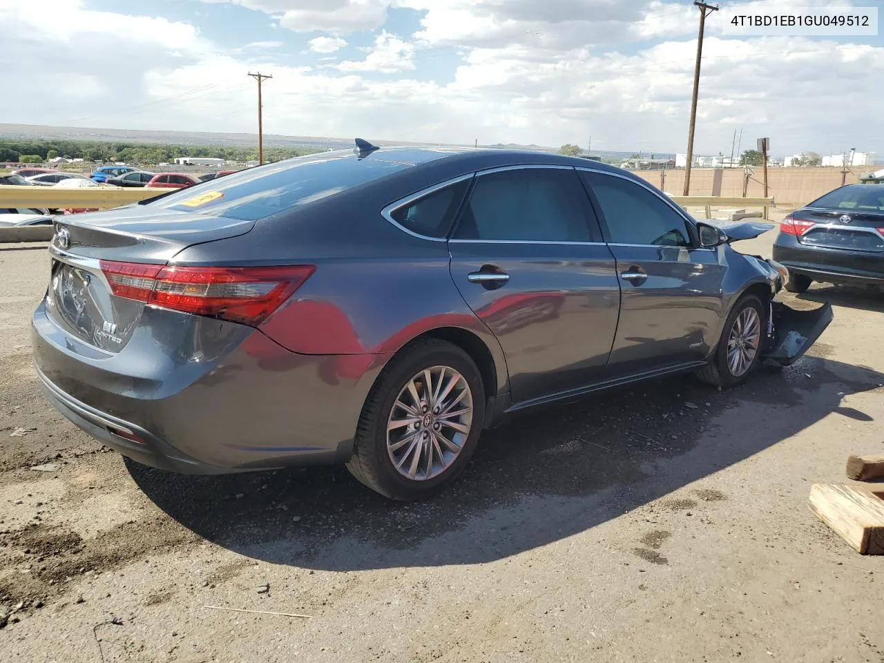 2016 Toyota Avalon Hybrid VIN: 4T1BD1EB1GU049512 Lot: 71055434