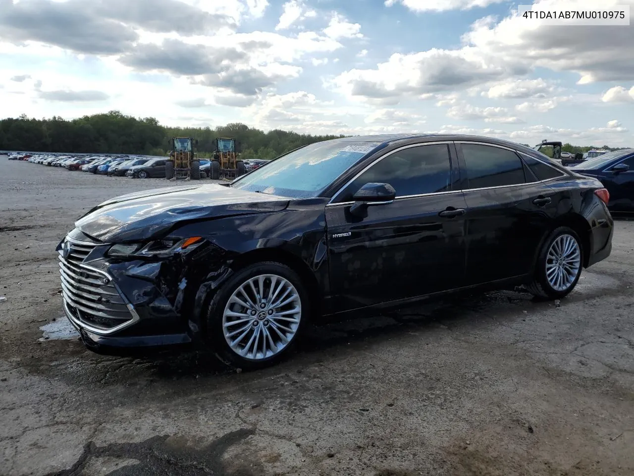 2021 Toyota Avalon Limited VIN: 4T1DA1AB7MU010975 Lot: 71948124