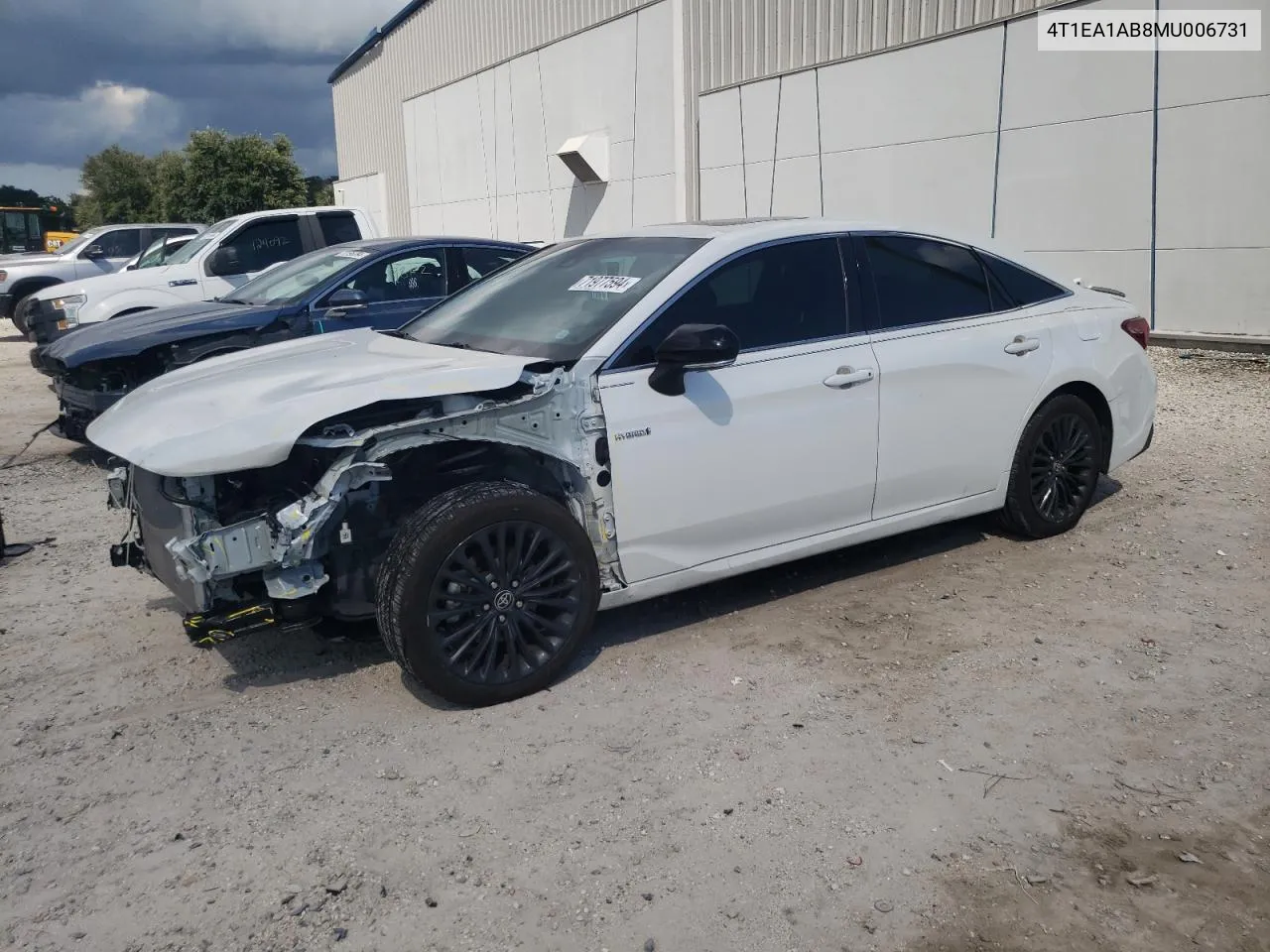 2021 Toyota Avalon Xse VIN: 4T1EA1AB8MU006731 Lot: 71977594