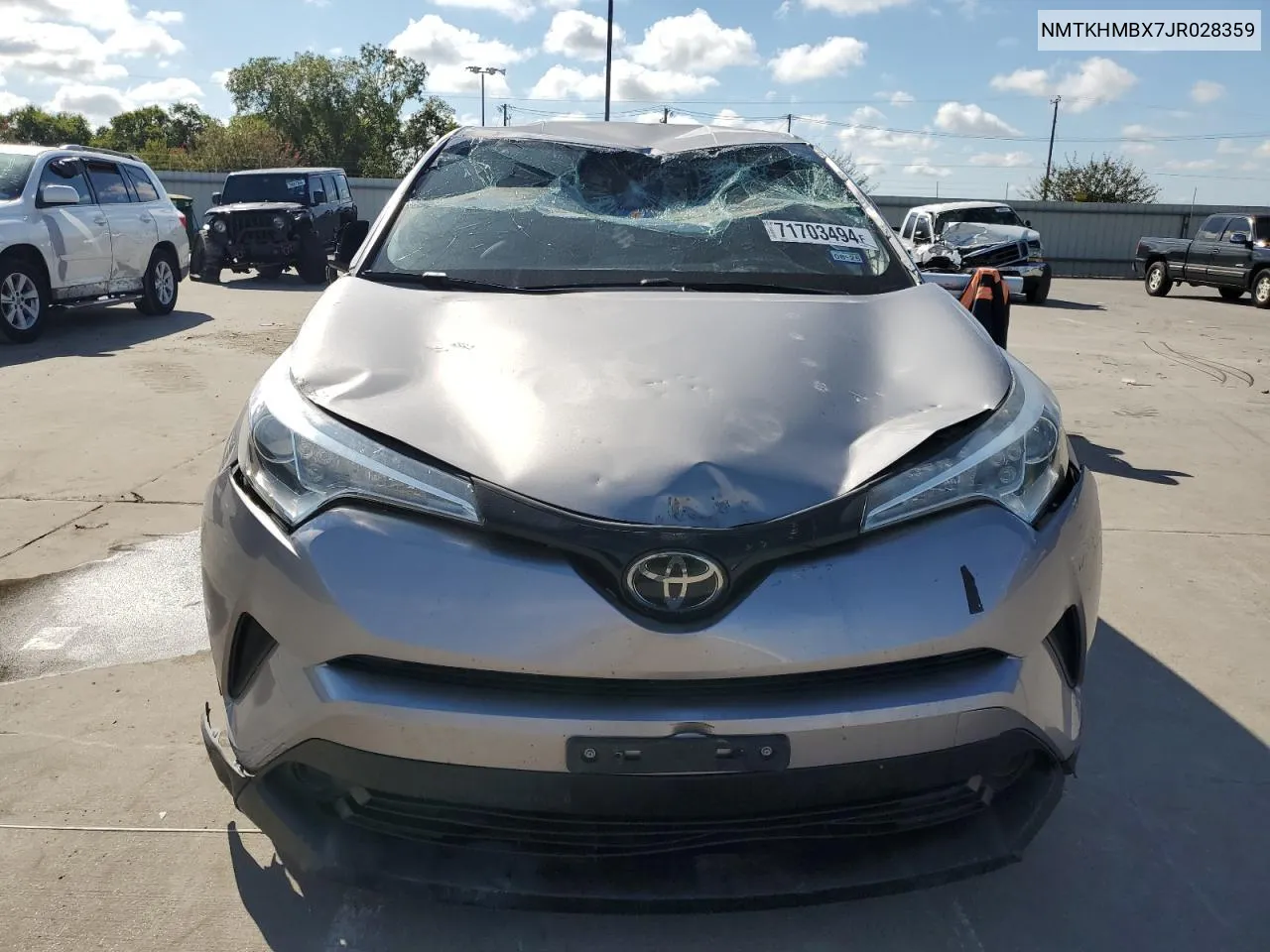 2018 Toyota C-Hr Xle VIN: NMTKHMBX7JR028359 Lot: 71703494