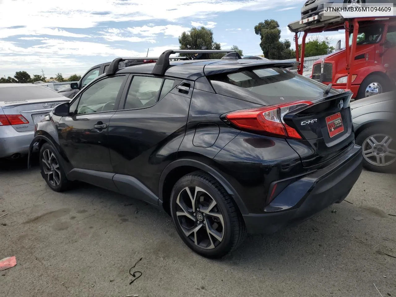 2021 Toyota C-Hr Xle VIN: JTNKHMBX6M1094609 Lot: 59970194