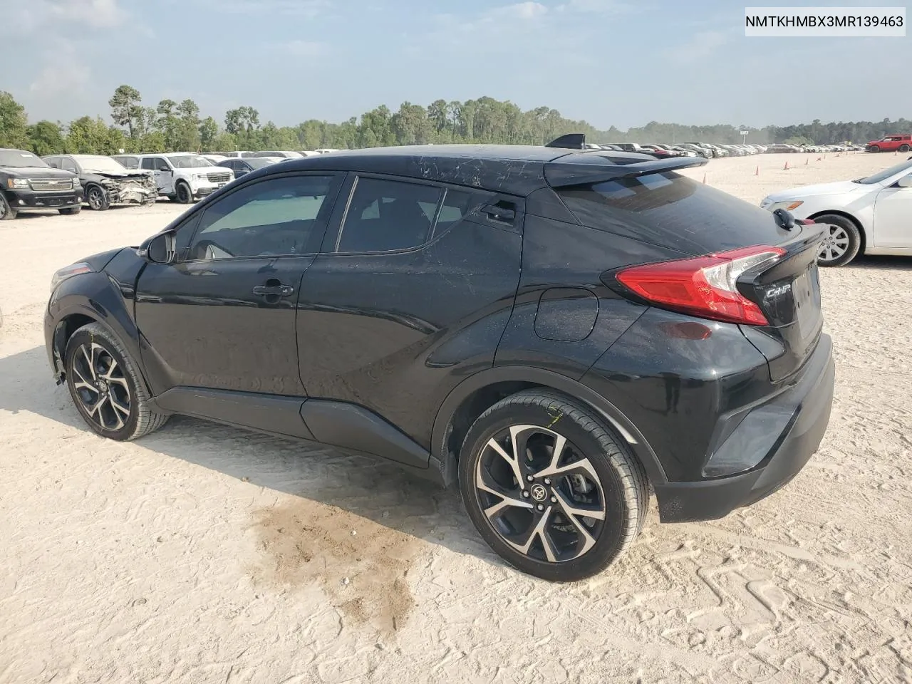 2021 Toyota C-Hr Xle VIN: NMTKHMBX3MR139463 Lot: 68539604