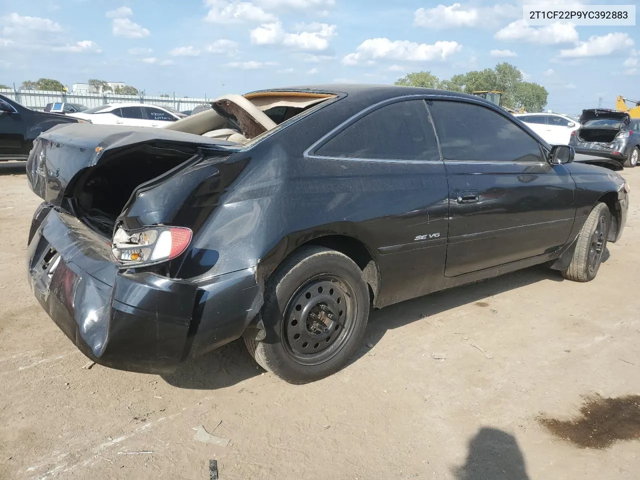 2000 Toyota Camry Solara Se VIN: 2T1CF22P9YC392883 Lot: 70227344