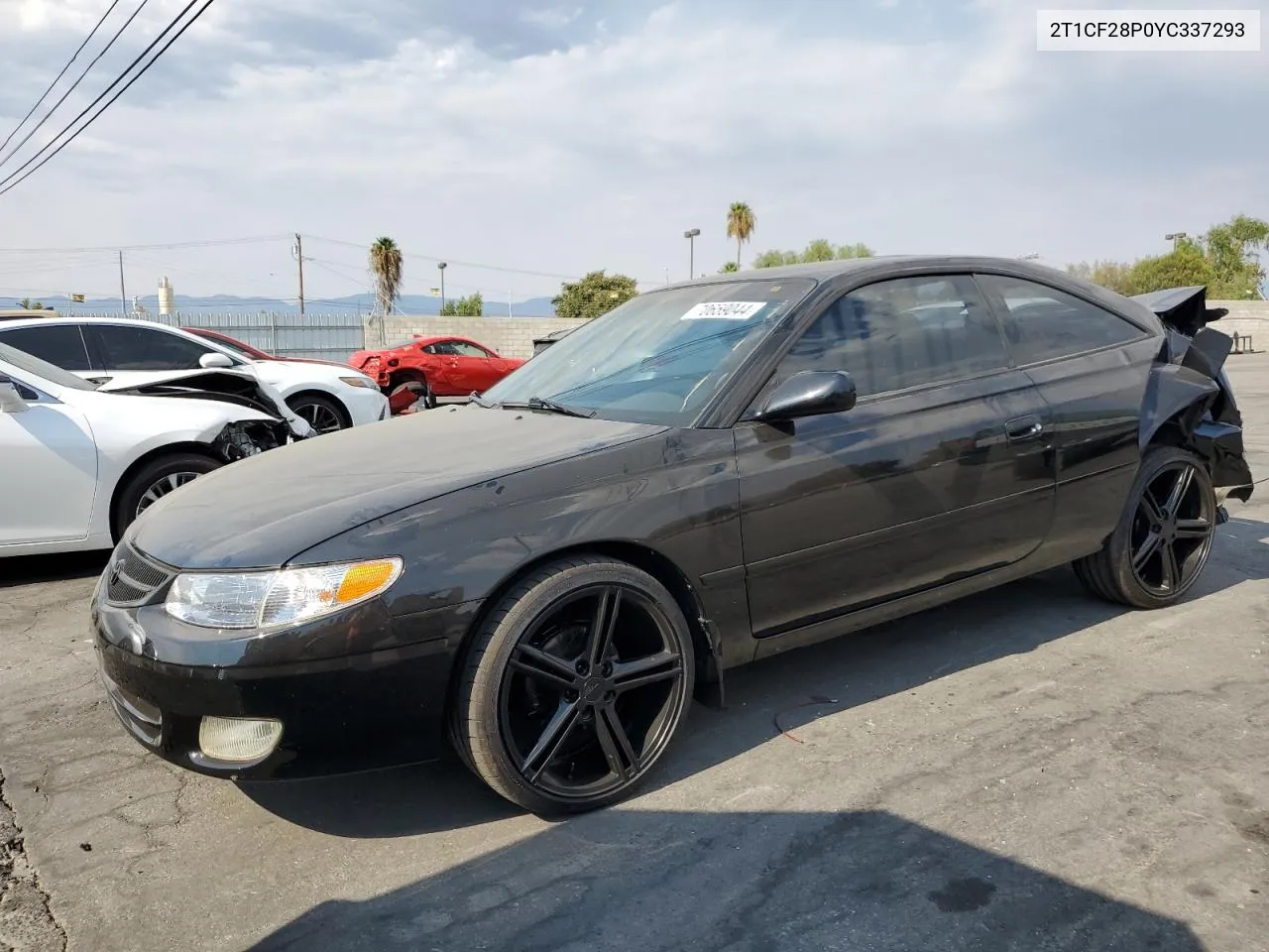 2000 Toyota Camry Solara Se VIN: 2T1CF28P0YC337293 Lot: 70659044