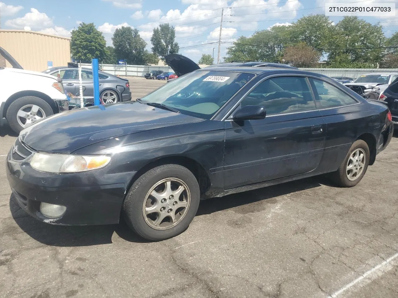 2001 Toyota Camry Solara Se VIN: 2T1CG22P01C477033 Lot: 69789004