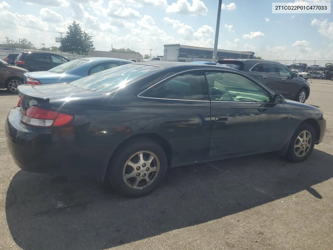 2T1CG22P01C477033 2001 Toyota Camry Solara Se