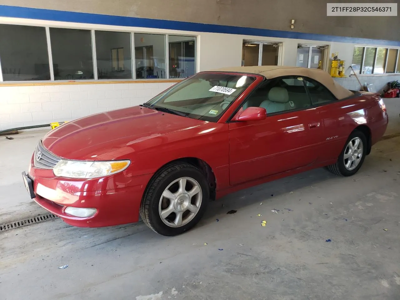 2002 Toyota Camry Solara Se VIN: 2T1FF28P32C546371 Lot: 71070594