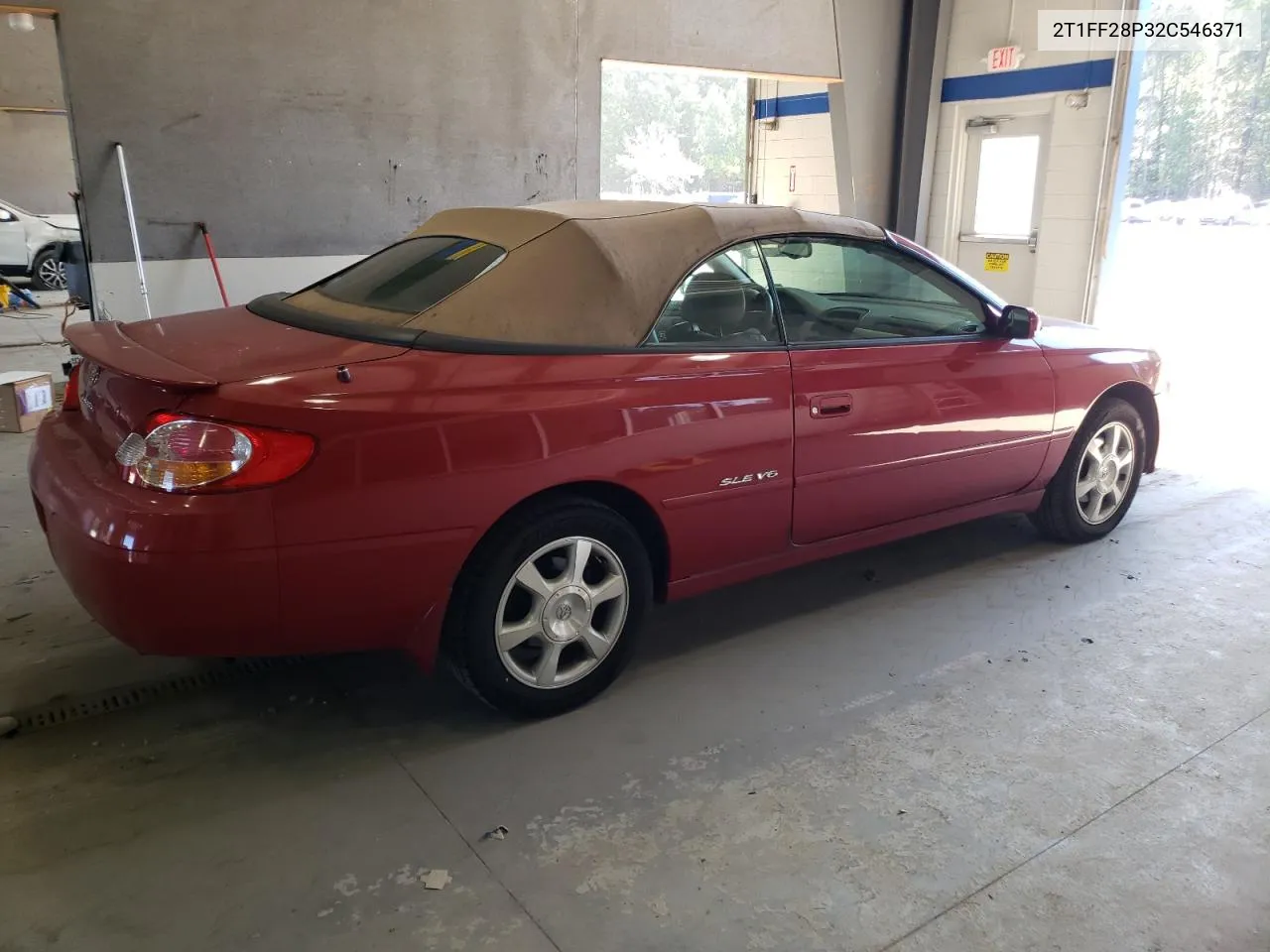 2T1FF28P32C546371 2002 Toyota Camry Solara Se