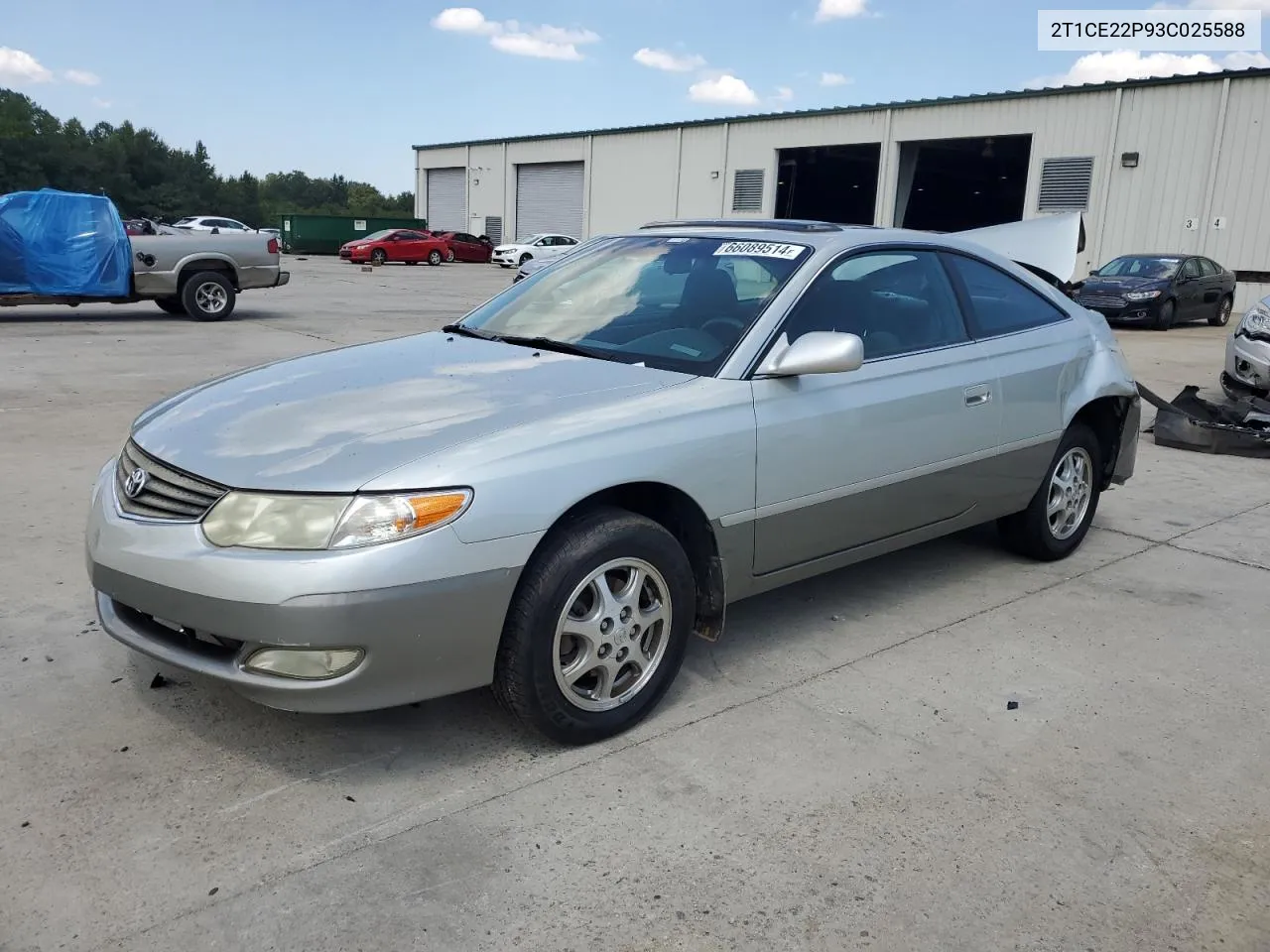 2T1CE22P93C025588 2003 Toyota Camry Solara Se