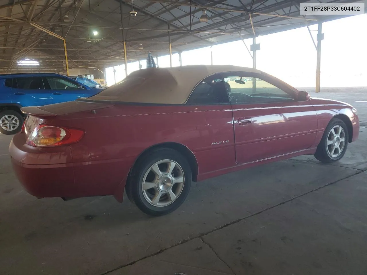 2003 Toyota Camry Solara Se VIN: 2T1FF28P33C604402 Lot: 68954854