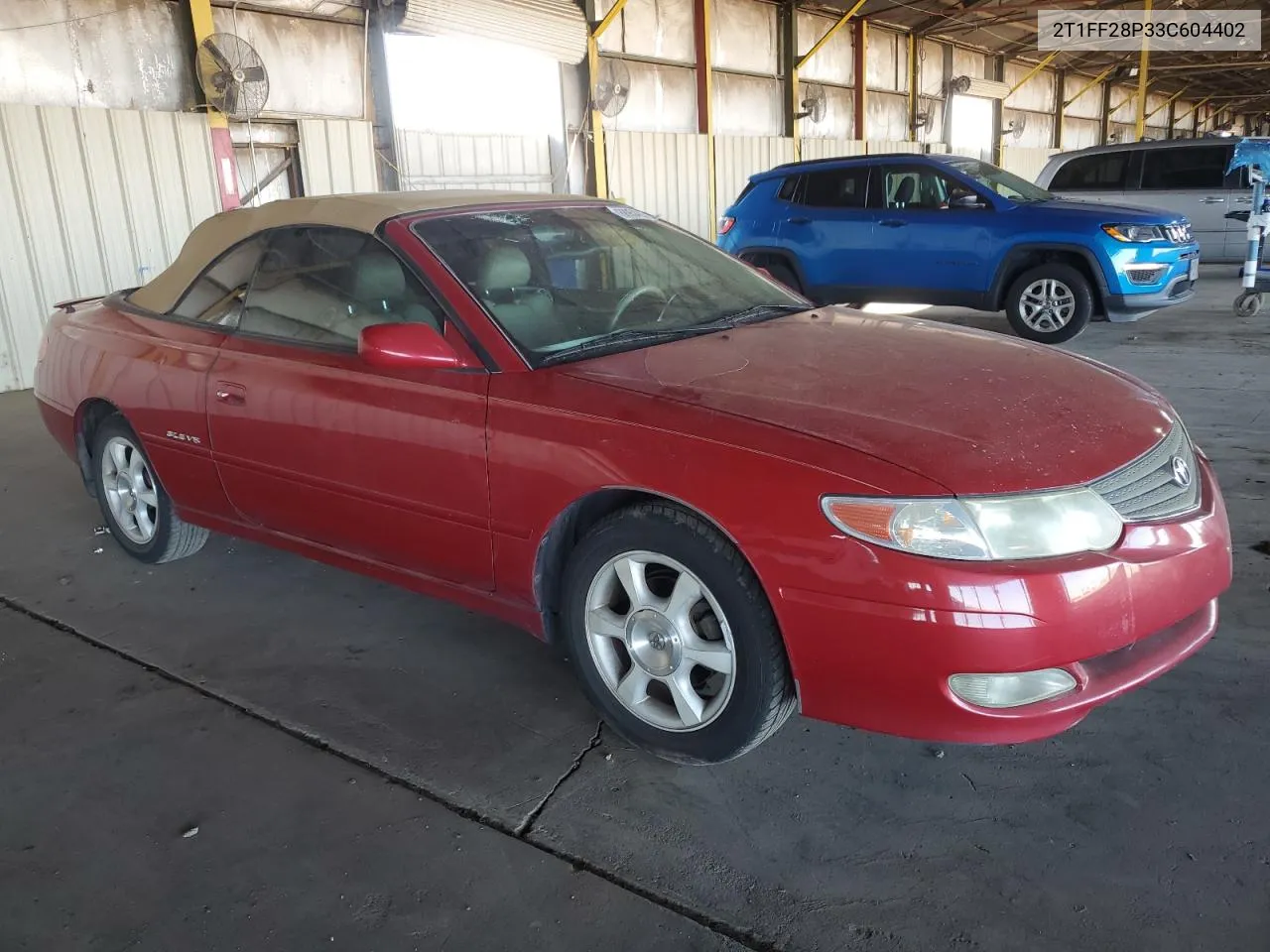 2T1FF28P33C604402 2003 Toyota Camry Solara Se