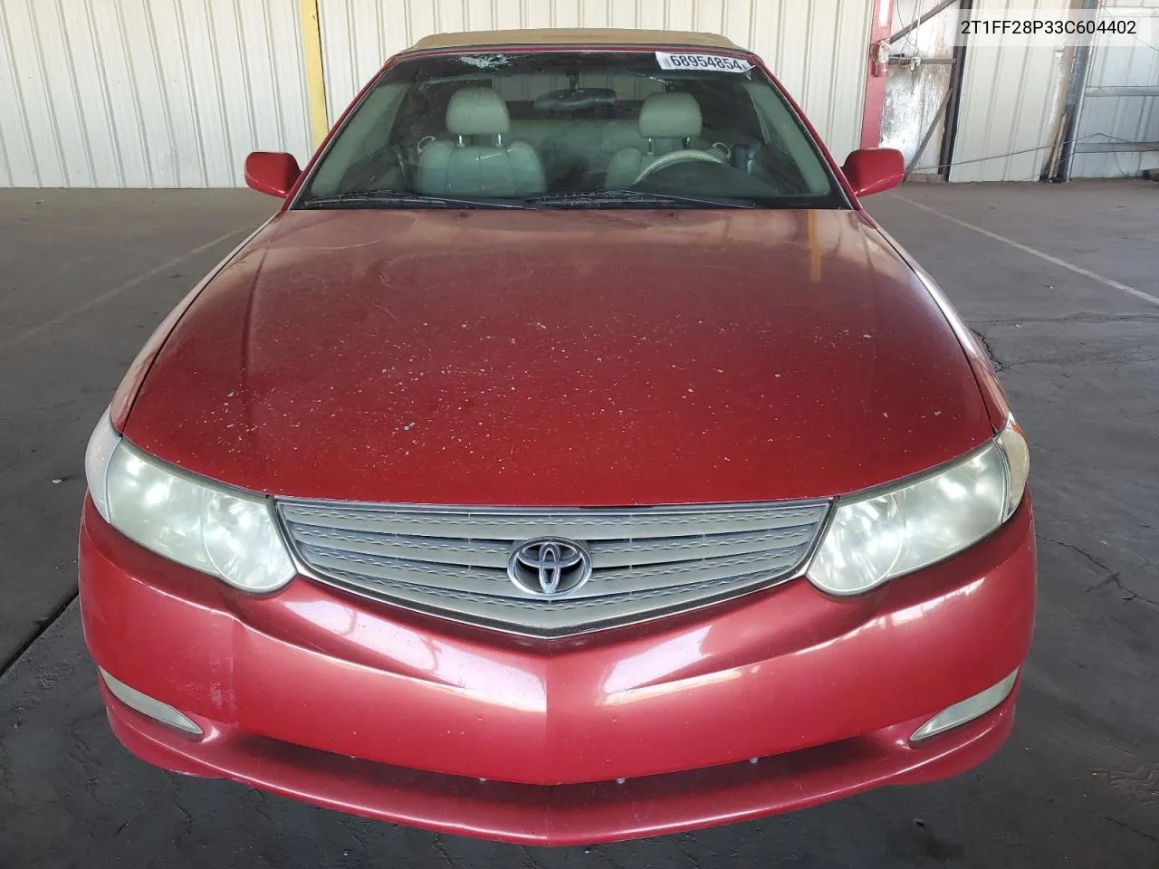 2003 Toyota Camry Solara Se VIN: 2T1FF28P33C604402 Lot: 68954854