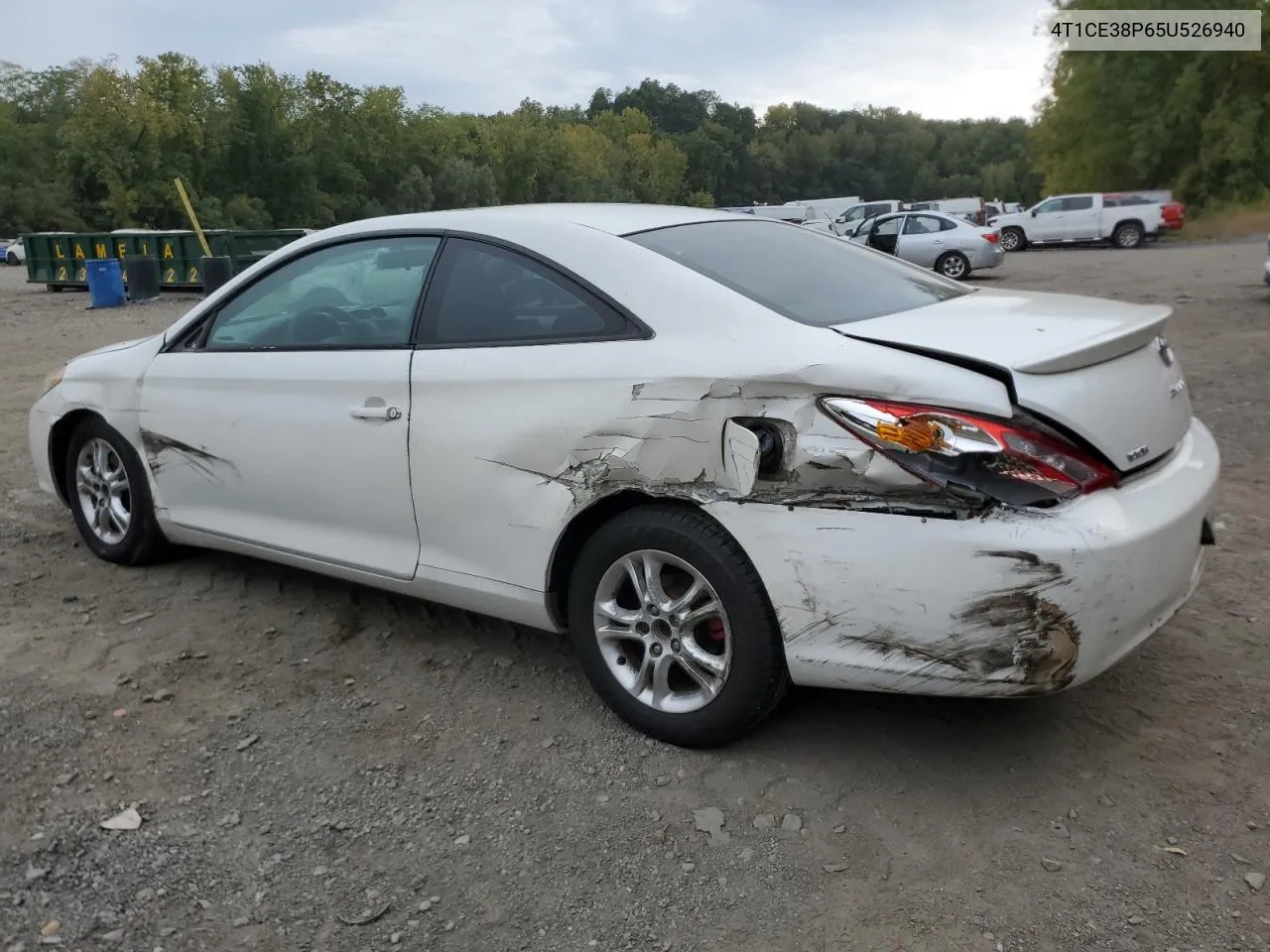 2005 Toyota Camry Solara Se VIN: 4T1CE38P65U526940 Lot: 72231934