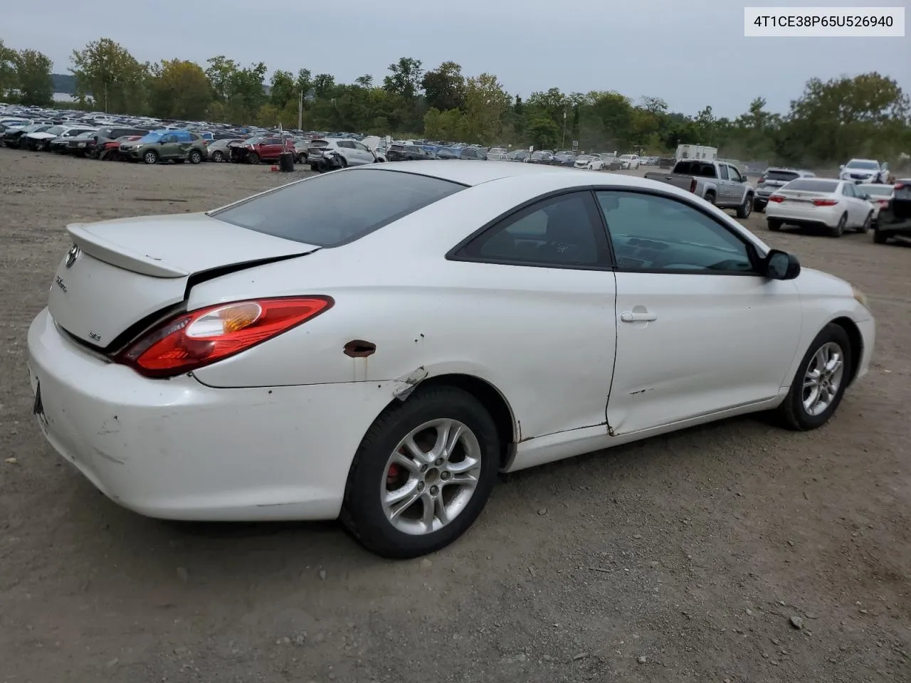 2005 Toyota Camry Solara Se VIN: 4T1CE38P65U526940 Lot: 72231934