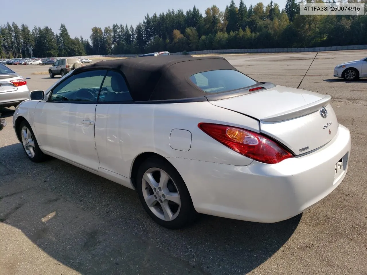 2006 Toyota Camry Solara Se VIN: 4T1FA38P26U074916 Lot: 70103604