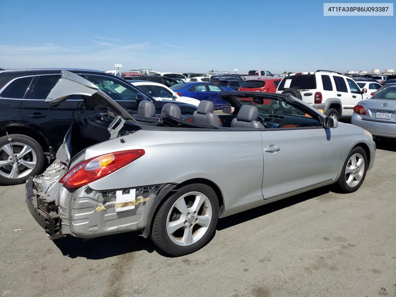 2006 Toyota Camry Solara Se VIN: 4T1FA38P86U093387 Lot: 70828244